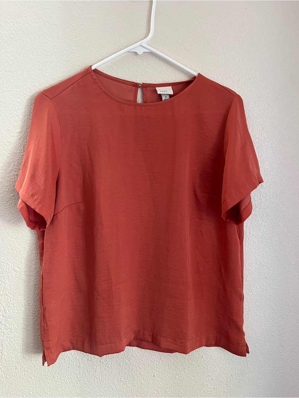 a new day Coral Short-Sleeve Crew Neck Blouse